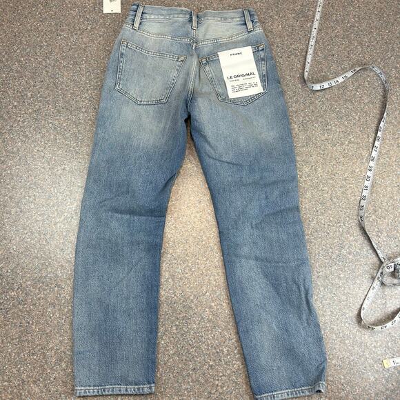 NWT Frame Denim Le Original Straight Leg Distressed Jean 24 - Picture 3 of 6
